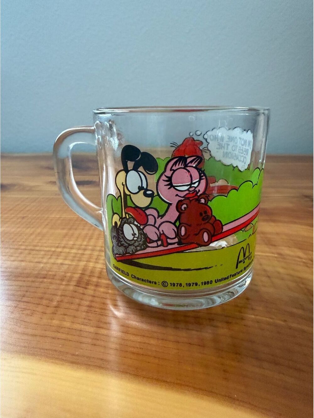 McDonald’s Jim Davis Garfield Vintage 1980's Glass Mug